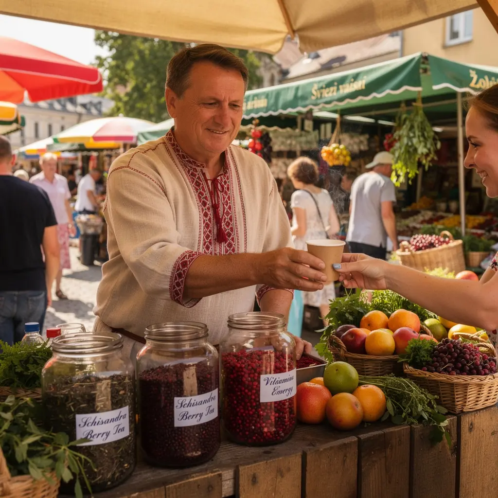 Šviežios uogos ir natūralūs ingredientai, skirti širdies sveikatai palaikyti.