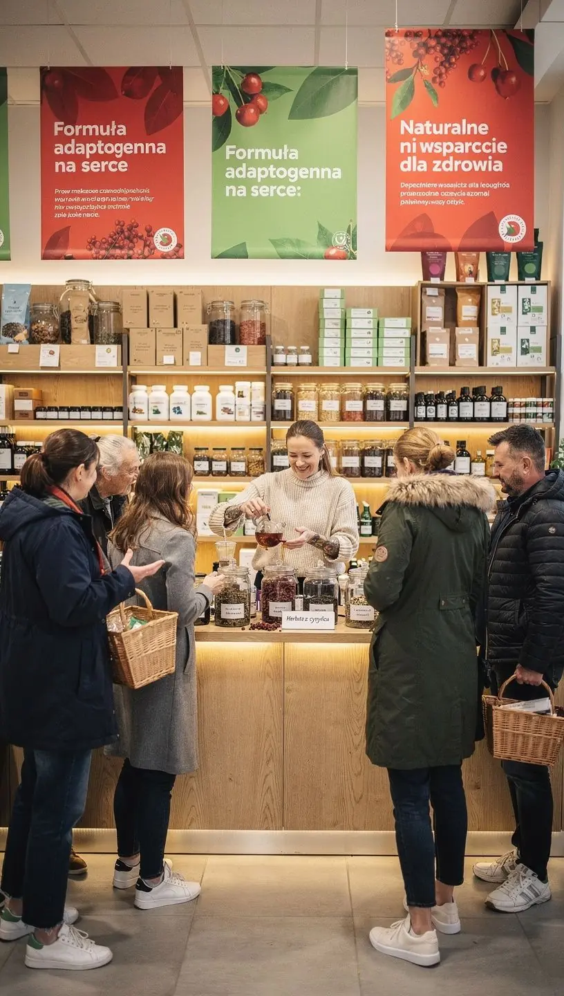 Adaptogeninė arbata su Schizandra uogomis, skirta energijai ir atsparumui didinti.