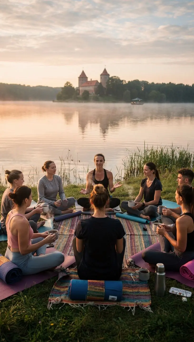 Schizandros uogų arbata puodelyje su šviežiais vaisiais